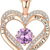 18K Rose Gold Necklaces for Women Birthday Gifts for Women Jewelry for Women Birthday Gifts for Wife Girlfriend Daughter Wife Birthday Gifts for Anniversary Mothers Day Christmas Valentines Gifts