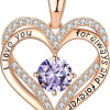 18K Rose Gold Necklaces for Women Birthday Gifts for Women Jewelry for Women Birthday Gifts for Wife Girlfriend Daughter Wife Birthday Gifts for Anniversary Mothers Day Christmas Valentines Gifts