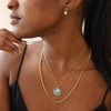 Women Necklace Believe in Luck Devil's Eye Letter Pendant Necklace with Blue Craftsmanship Clavicle Necklace Suitable Gift for Halloween Christmas Festival