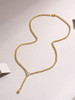 Time Interlaced - A fashionable and popular jewelry necklace pendant set, featuring Monnes stone, made of 925 silver and plated with platinum diamonds