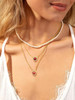 Sparkling 925 Sterling Silver Birthstone Necklaces for Women, Created Heart/Round/Teardrop/Square Crystal Solitaire Pendant Diamond Necklace, Great Birthday/Anniversary/Wedding Gifts