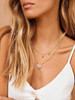 Sparkling 925 Sterling Silver Birthstone Necklaces for Women, Created Heart/Round/Teardrop/Square Crystal Solitaire Pendant Diamond Necklace, Great Birthday/Anniversary/Wedding Gifts