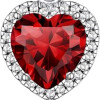 Sparkling 925 Sterling Silver Birthstone Necklaces for Women, Created Heart/Round/Teardrop/Square Crystal Solitaire Pendant Diamond Necklace, Great Birthday/Anniversary/Wedding Gifts