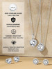 Sparkling 925 Sterling Silver Birthstone Necklaces for Women, Created Heart/Round/Teardrop/Square Crystal Solitaire Pendant Diamond Necklace, Great Birthday/Anniversary/Wedding Gifts