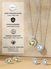 Sparkling 925 Sterling Silver Birthstone Necklaces for Women, Created Heart/Round/Teardrop/Square Crystal Solitaire Pendant Diamond Necklace, Great Birthday/Anniversary/Wedding Gifts