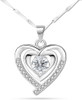 Silver Plated Necklace Gift For Her, Birthday, Anniversary Or Valentine's Day Present For Wife Mom Daughter Granddaughter and Sister Or Girlfriend