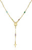 18K Gold Plated Multicolor Virgin Mary Necklace