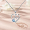 Female Love Pendant Necklace, Mother's Day Gift for Mom, I Love Mom (Comes with Gift Box)