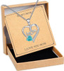 Female Love Pendant Necklace, Mother's Day Gift for Mom, I Love Mom (Comes with Gift Box)