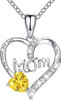 Female Love Pendant Necklace, Mother's Day Gift for Mom, I Love Mom (Comes with Gift Box)