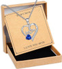 Female Love Pendant Necklace, Mother's Day Gift for Mom, I Love Mom (Comes with Gift Box)