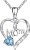 Female Love Pendant Necklace, Mother's Day Gift for Mom, I Love Mom (Comes with Gift Box)