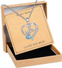 Female Love Pendant Necklace, Mother's Day Gift for Mom, I Love Mom (Comes with Gift Box)
