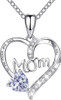 Female Love Pendant Necklace, Mother's Day Gift for Mom, I Love Mom (Comes with Gift Box)