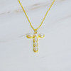 Pearl Mosaic Initial Pendant Necklace