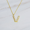 Pearl Mosaic Initial Pendant Necklace