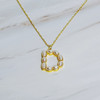 Pearl Mosaic Initial Pendant Necklace