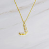 Pearl Mosaic Initial Pendant Necklace