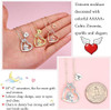 Easter Basket Stuffers - Easter Gifts for Kids Girls, Unicorn Necklace Gifts for Teen Girls Kid, Colorful CZ Heart Pendant Initial Unicorn Necklaces for Girl Jewelry Birthday Gift for Girl Kid