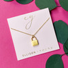 Scripted Notes Locket Initial Necklace