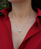 Dream - A fashionable and trendy jewelry necklace pendant set with 1-carat Moissan diamond S925 sterling silver and platinum-plated diamond