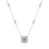 Dream - A fashionable and trendy jewelry necklace pendant set with 1-carat Moissan diamond S925 sterling silver and platinum-plated diamond