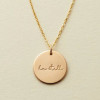 Faith based necklace - "let it be" "be still"
