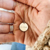 Faith based necklace - "let it be" "be still"