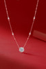 Starlight - A fashionable and trendy jewelry necklace pendant set with 1-carat, 2-carat and 3-carat Moissan diamonds in S925 sterling silver and platinum plating