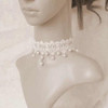 The Touch Of Vintage Victorian Style Crochet Necklace and Bracelet Set