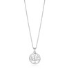 Sterling Silver inch Round Tree of Life Necklace