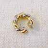 Braided Metal Ear Cuff – Twisted Gold and Silver No-Piercing Statement