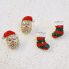 Santa & Stocking Earring Set Of 2 – Holiday Sparkle
