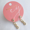 Backdrop Bezel Earrings