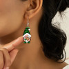 4Pairs Acrylic Earring Set Unique Fun Holiday Fashion Accessories Party Decorations Christmas Gift for Women