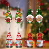 4Pairs Acrylic Earring Set Unique Fun Holiday Fashion Accessories Party Decorations Christmas Gift for Women