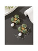 1pair Lovely Seaside Floral Drop Stud Earrings For Women