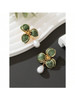 1pair Lovely Seaside Floral Drop Stud Earrings For Women