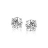 Sterling Silver Round CZ Stud Earrings(8mm)