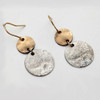 Patina Earrings In Bronze Finish With Age-Old Rustic Charm