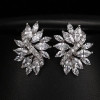 Marvelous Marquis Cut Statement Stud Earrings
