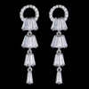 Kayli Chandelier Earrings With Slender Crystal Baguettes