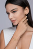 Time flies - Made of morganite, 925 sterling silver and platinum-plated diamonds, it is a fashionable jewelry bracelet and a luxurious silver accessory.