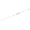 Endless Heart - Made of morganite, 925 sterling silver and platinum-plated diamonds, it is a fashionable jewelry bracelet and a luxurious silver accessory.