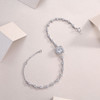 Stars Surrounding - Made of morganite, 925 sterling silver and platinum-plated diamonds, it is a fashionable jewelry bracelet and a luxurious silver accessory.