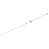 Paper Short, Long Affection - Made of morganite, 925 sterling silver and platinum-plated diamonds, it is a fashionable jewelry bracelet and a luxurious silver accessory.