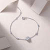 Holy Eye - Made of morganite, 925 sterling silver and platinum-plated diamonds, it is a fashionable jewelry bracelet and a luxurious silver accessory.