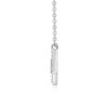 A fashionable and popular jewelry necklace pendant set, featuring Monnes stone, made of 925 silver and plated with platinum diamonds.