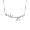 A fashionable and popular jewelry necklace pendant set, featuring Monnes stone, made of 925 silver and plated with platinum diamonds.