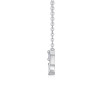 A fashionable and popular jewelry necklace pendant set, featuring Monnes stone, made of 925 silver and plated with platinum diamonds.